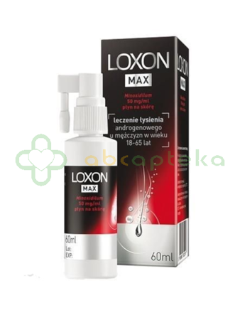Loxon Max, 5%, płyn na skórę, 60 ml