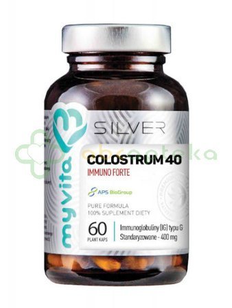 MYVITA Silver Colostrum 40 Immuno Forte, 60 kapsułek