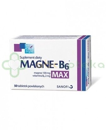 Magne B6 Max, 50 tabletek