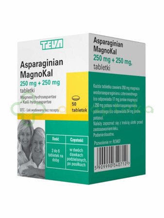Magnokal Asparginian 50 tabletek