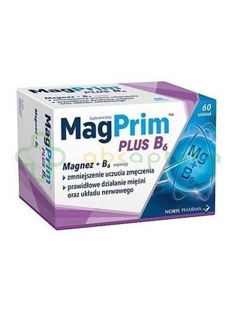 Magprim Plus B6, 60 tabletek