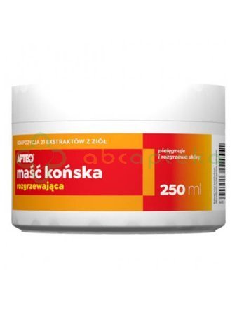 Maść końska rozgrzewająca APTEO, 250 ml