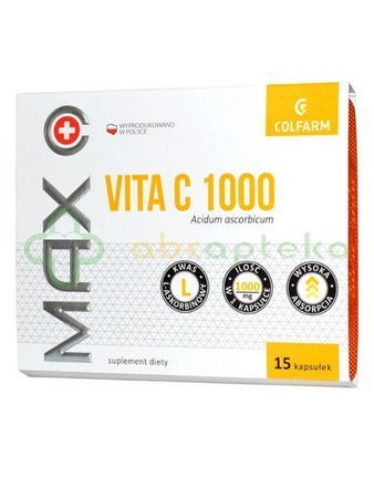 Max Vita C 1000, 15 kapsułek
