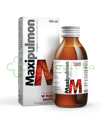Maxipulmon, 3 mg/ml, syrop, 120 ml