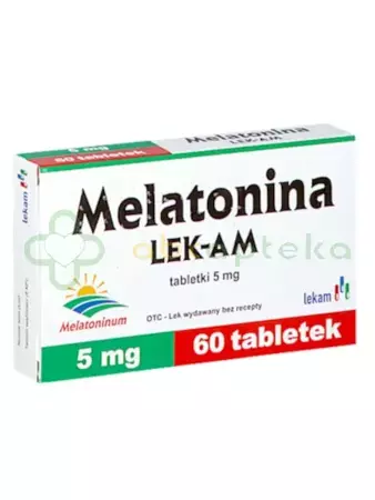 Melatonina 5 mg/LEK-AM 60 tabletek