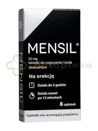 Mensil, 25 mg, tabletki do rozgryzania i żucia, 8 tabletki