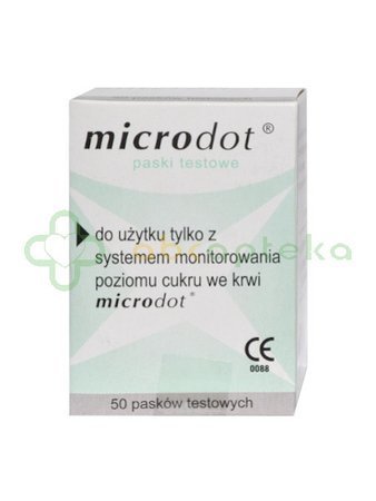 Microdot paski testowe do glukometru, 50 sztuk