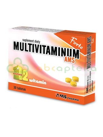 Multivitaminum AMS Forte, 30 tabletek | DATA WAŻNOŚCI 17.03.2025