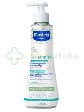 Mustela, Stelatopia+ Krem uzupełniający lipidy,  300 ml 