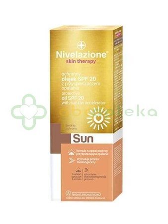 NIVELAZIONE Skin Therapy SUN, Ochronny olejek SPF 20 z przyspieszaczem opalania, 150 ml
