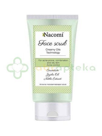 Nacomi, peeling do twarzy, przeciwtrądzikowy, 85 ml