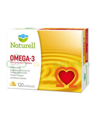 Naturell Omega-3, 500 mg, 120 kapsułek