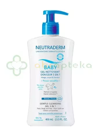 Neutraderm Baby, łagodny żel myjący 3w1, 400 ml  