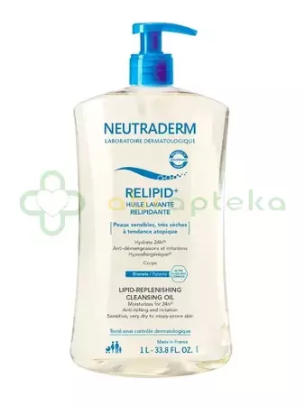 Neutraderm Relipid+, olejek do mycia ciała, 1000 ml