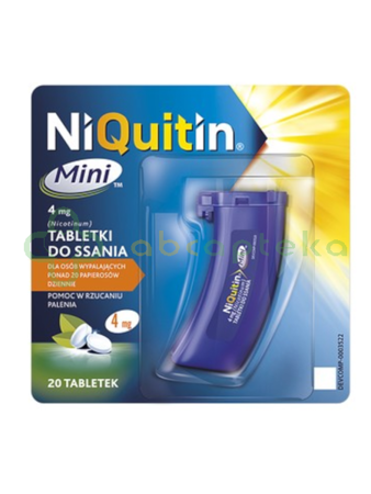 NiQuitin Mini, 4 mg, 20 tabletek do ssania   