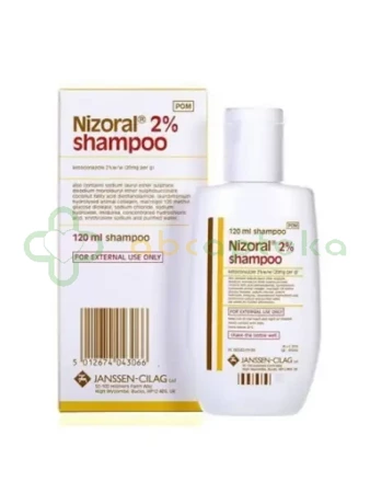 Nizoral, 20 mg/g, szampon leczniczy, /import równoległy Inpharm,         120 ml