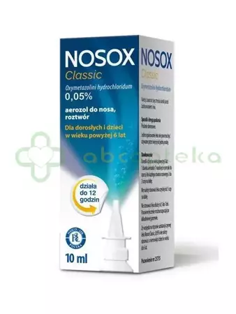 Nosox Classic aerozol do nosa 0,05% 10 ml