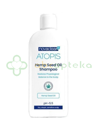 Novaclear Atopis Hemp Seed Oil Shampoo, szampon z organicznym olejem konopnym, 250 ml