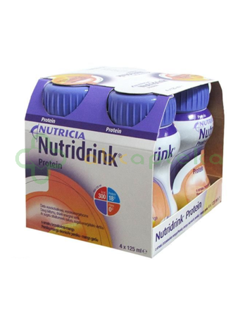 Nutridrink Protein o smaku brzoskwinia-mango, 4 x 125 ml, | DATA WAŻNOŚCI 09.03.2025