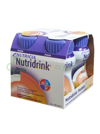 Nutridrink Protein o smaku brzoskwinia-mango, 4 x 125 ml, DATA WAŻNOŚCI 18.12.2022r.