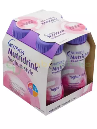 Nutridrink Yoghurt Style o smaku malinowym, 4x200 ml