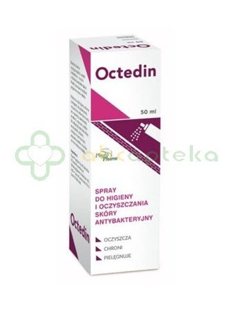 Octedin, spray do higieny i oczyszczania skóry, antybakteryjny, 50 ml