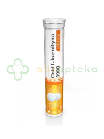 Olimp Gold L-karnityna 1000 + chrom, 20 tabletek musujących