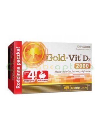 Olimp Gold-Vit D3 2000, 120 tabletek