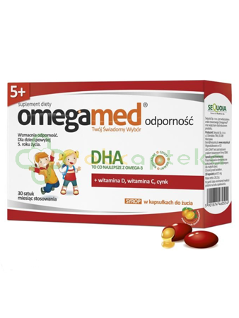 Omegamed Odporność 5+, syrop w kapsułkach do żucia, 30 sztuk