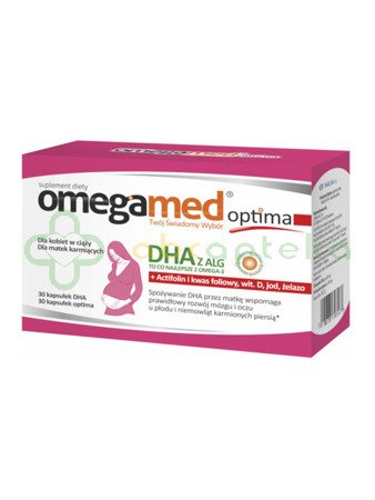 Omegamed Optima DHA dla kobiet, 30 kapsułek Optima + 30 kapsułek DHA