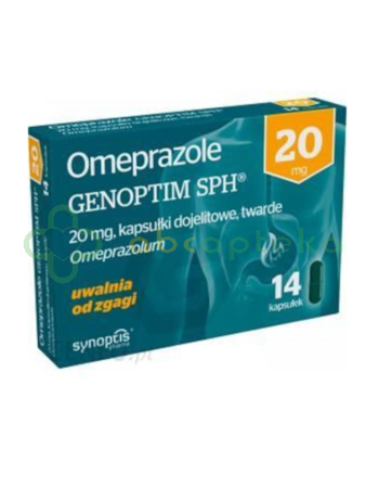 Omeprazole Genoptim SPH, 20 mg, 14 kapsułek