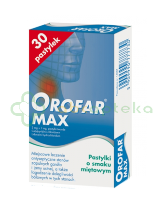 Orofar Max, 30 pastylek