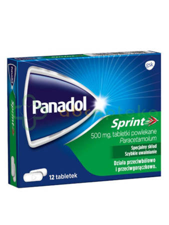 Panadol Sprint, 500 mg, 12 tabletek