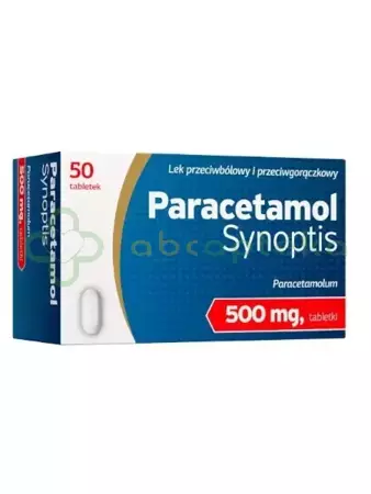 Paracetamol Synoptis, 500mg, 50 tabletek