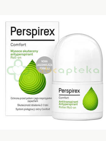 Perspirex Comfort antyperspirant roll-on, 20 ml | DATA WAŻNOŚCI 28.02.2025