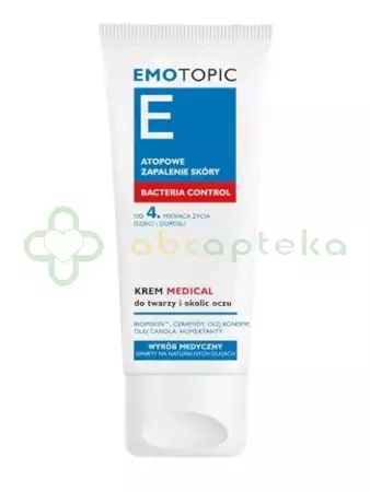 Pharmaceris E Emotopic Bacteria Control, krem do twarzy i okolic oczu, 50 ml