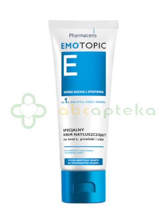 Pharmaceris E Emotopic, specjalny krem natłuszczający na twarz, powieki i ciało, 75 ml 