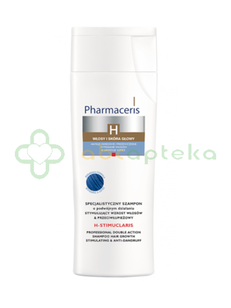 Pharmaceris H Stimuclaris, specjalistyczny szampon stymulujący wzrost włosów i przeciwłupieżowy, 250 ml