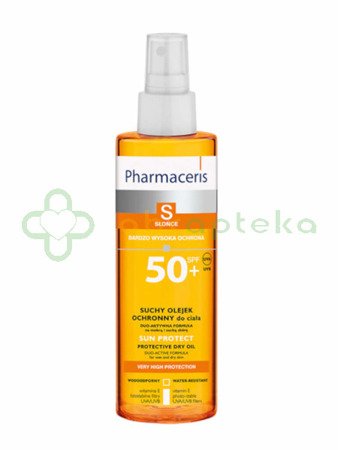 Pharmaceris S Sun Protect , Suchy olejek ochronny do ciała dla dorosłych na mokrą i suchą skórę  SPF50 200 ml