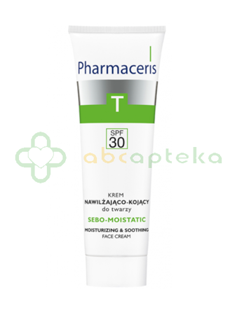 Pharmaceris T Sebo-Moistatic, krem nawilżająco-kojący SPF 30, 50 ml