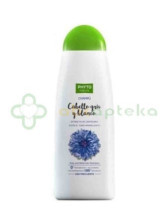 Phyto Nature, szampon do włosów jasnych i siwych, 400 ml