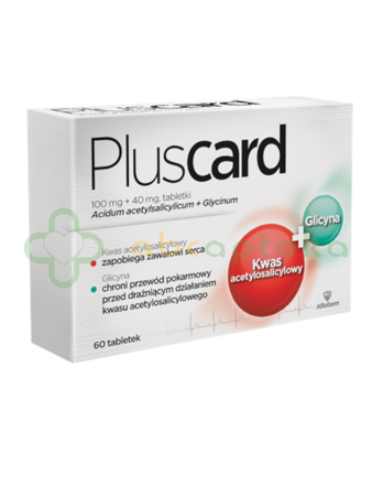 Pluscard, 100 mg + 40 mg, 60 tabletek
