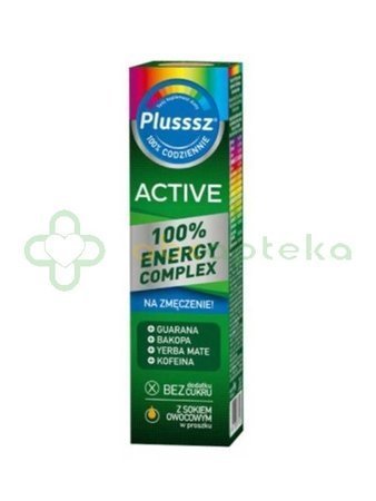 Plusssz Active 100% Energy Complex, 20 tabletek musujących
