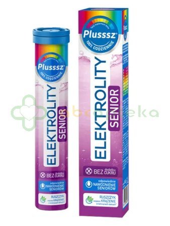 Plusssz Elektrolity Senior 100% Complex, 24 tabletki musujące