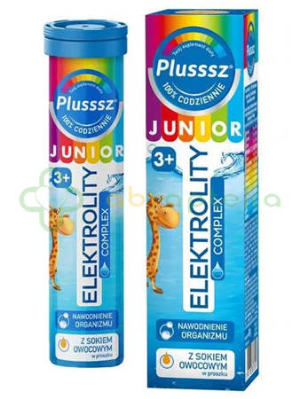 Plusssz Junior Elektrolity Complex, 20 tabletek musujących