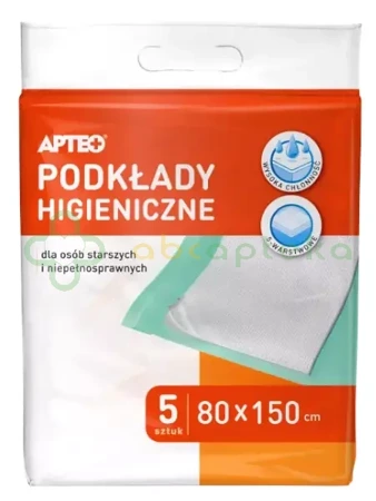 Podkład higieniczny 80 cm x 150 cm APTEO,   5 sztuk