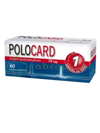 Polocard, 75 mg, 60 tabletek dojelitowych