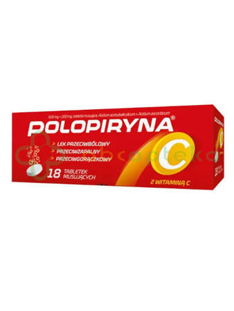 Polopiryna C, 18 tabletek musujących