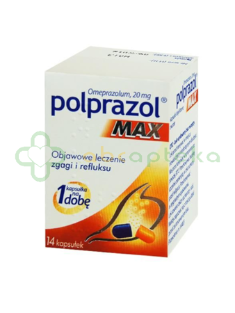 Polprazol Max, 20 mg, 14 kapsułek dojelitowych