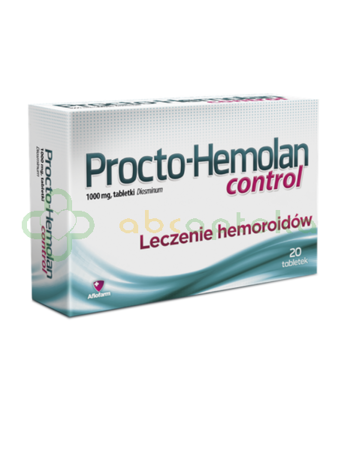 Procto-Hemolan control, 1000 mg, 20 tabletek